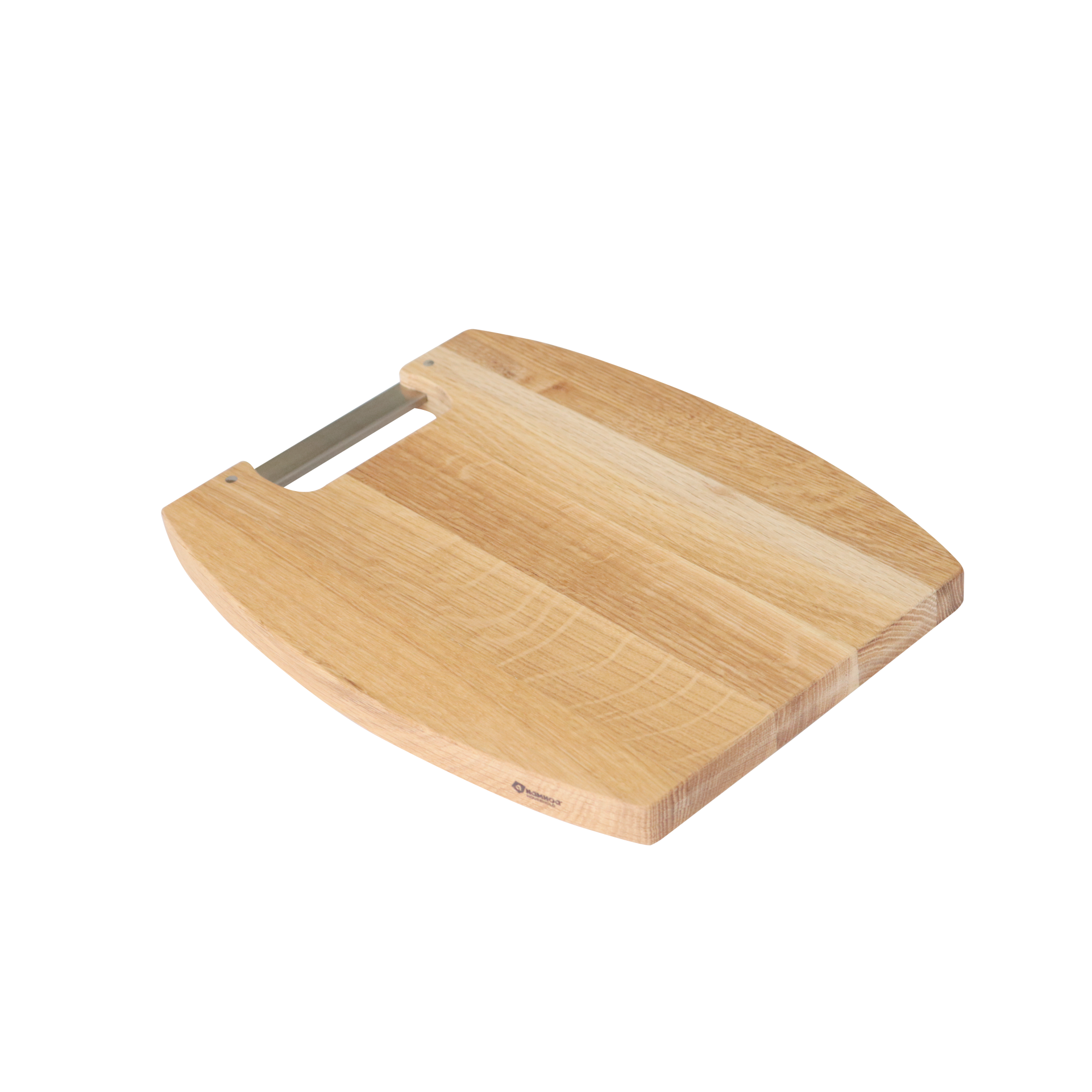 White Oak Cutting board with inox handle